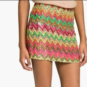 BRAND NEW beautiful Haute Hippie sequined skirt